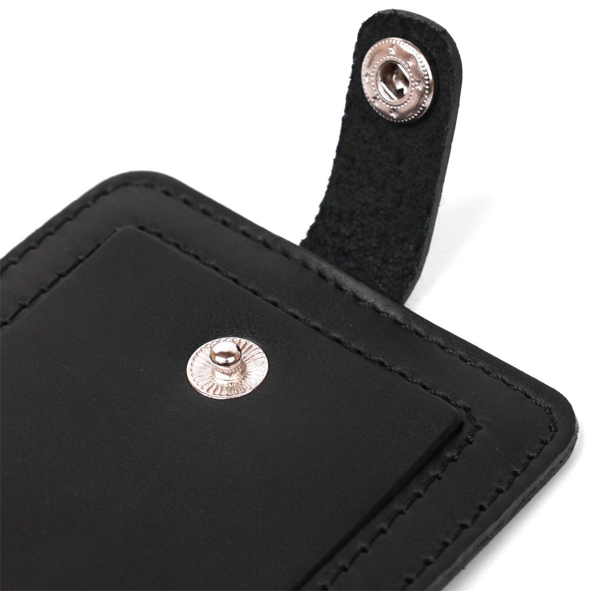 Бирка на чемодан из натуральной кожи Shvigel Черный