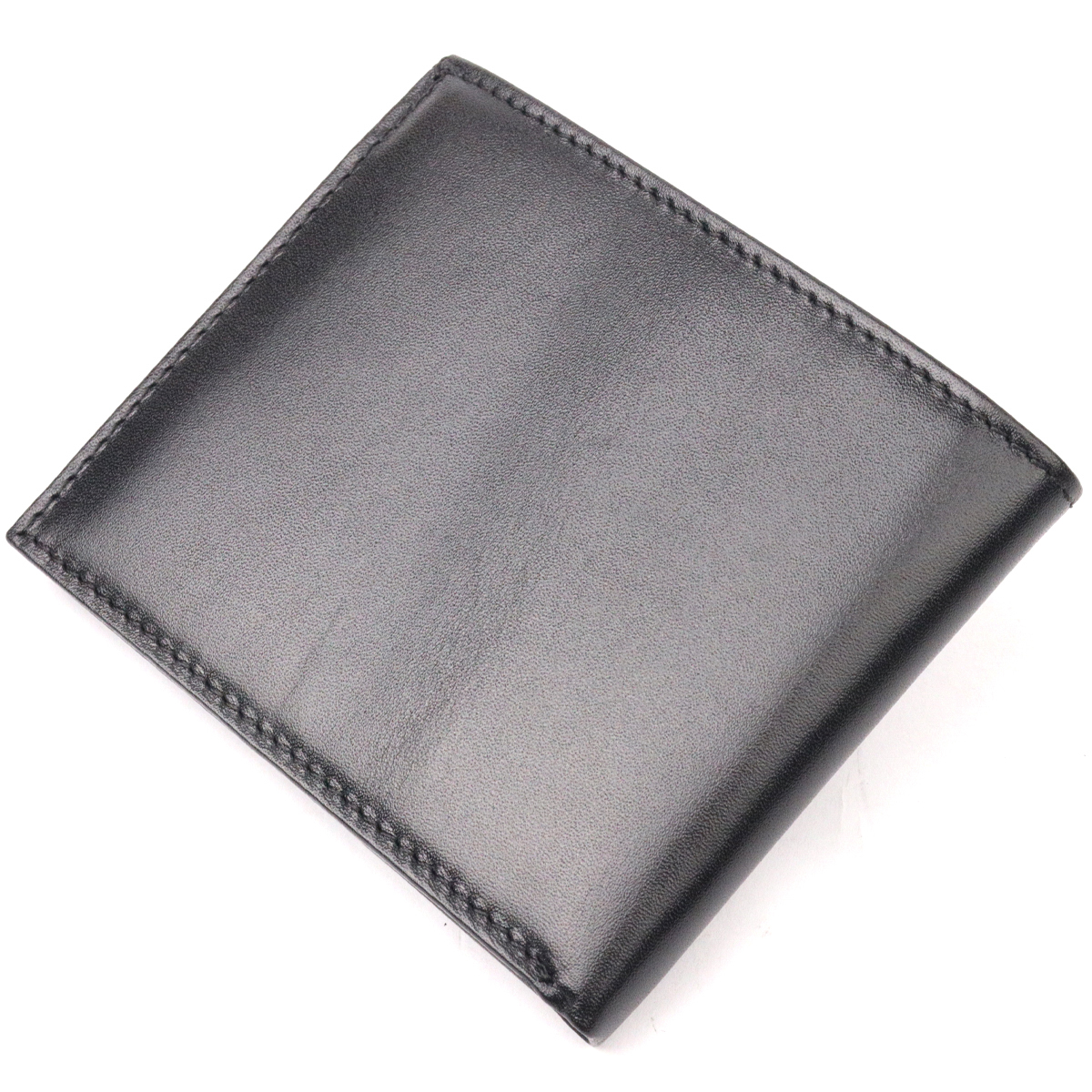 Красивый мужской зажим из гладкой кожи KARYA Черный