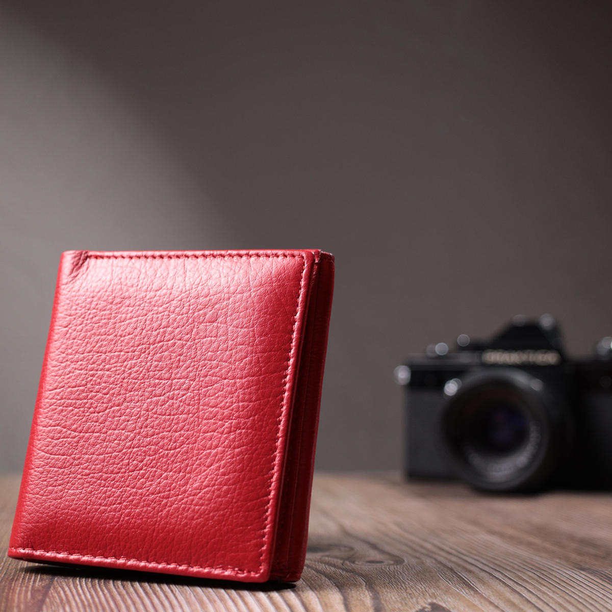 Зручний гаманець для жінок із натуральної шкіри ST Leather Червоний