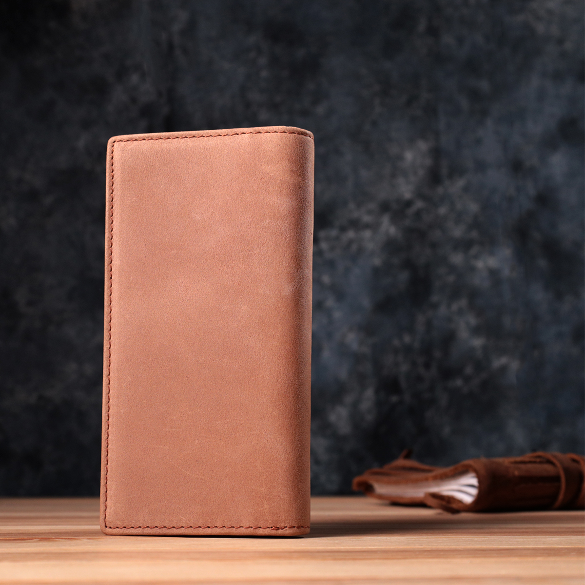 Гаманець унісекс у вінтажній натуральній шкірі Vintage Рудий