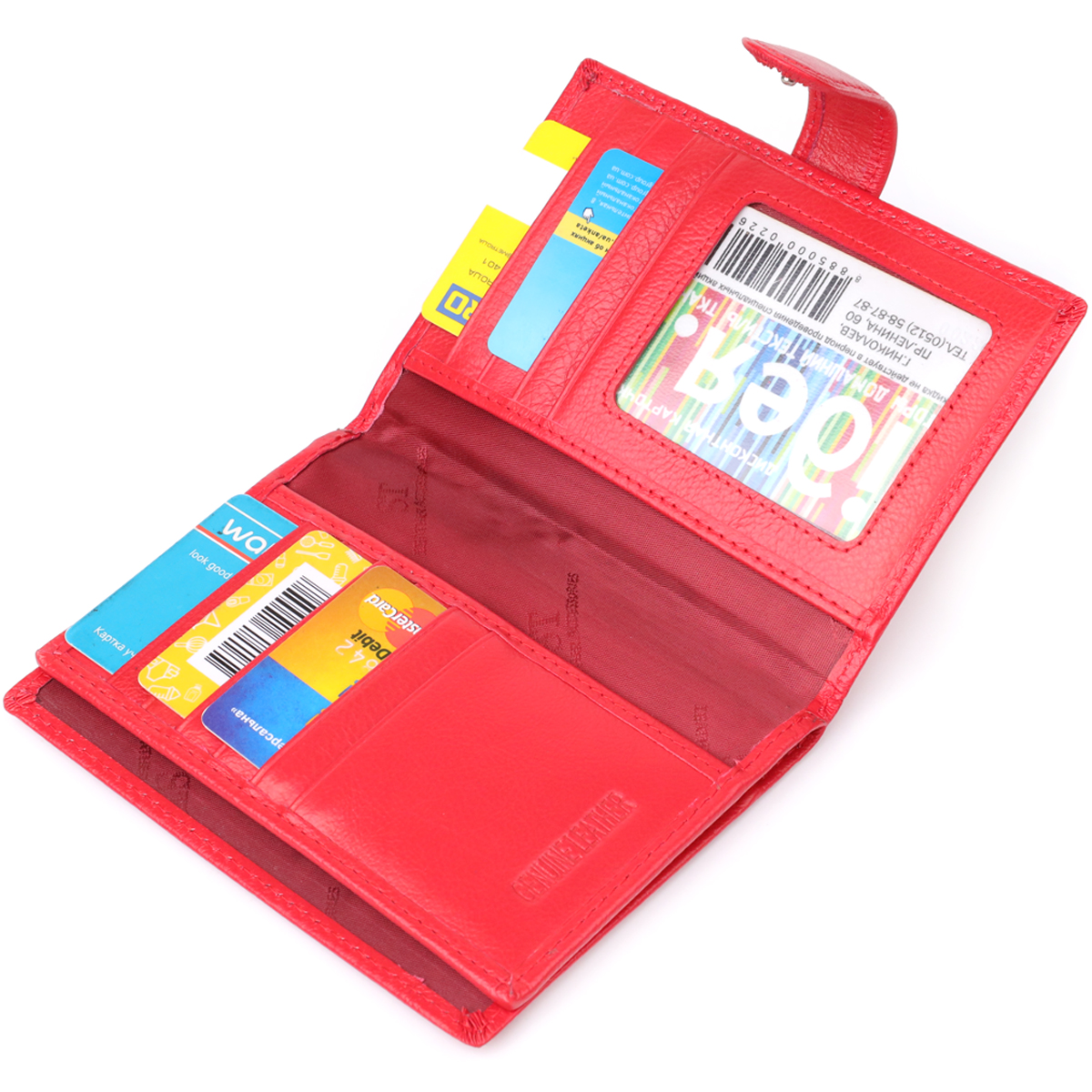 Красива обкладинка на документи для жінок з натуральної шкіри ST Leather Червоний