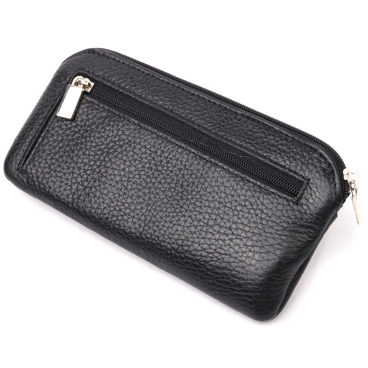 Містка ключниця з натуральної шкіри KARYA Чорний