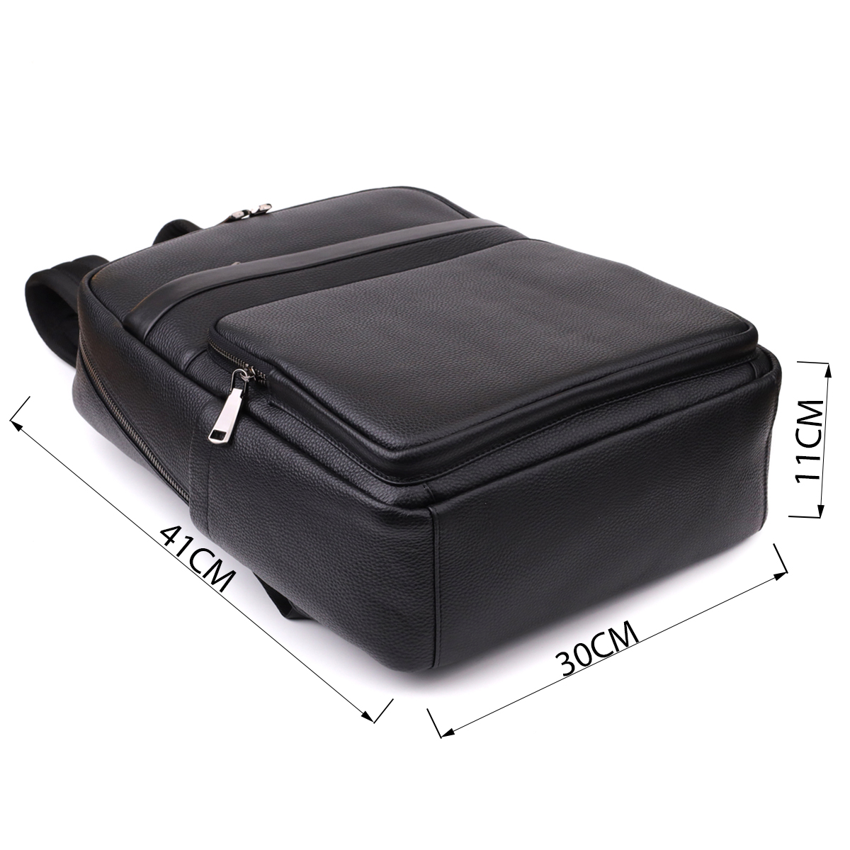 Мужской рюкзак из натуральной кожи Vintage Черный