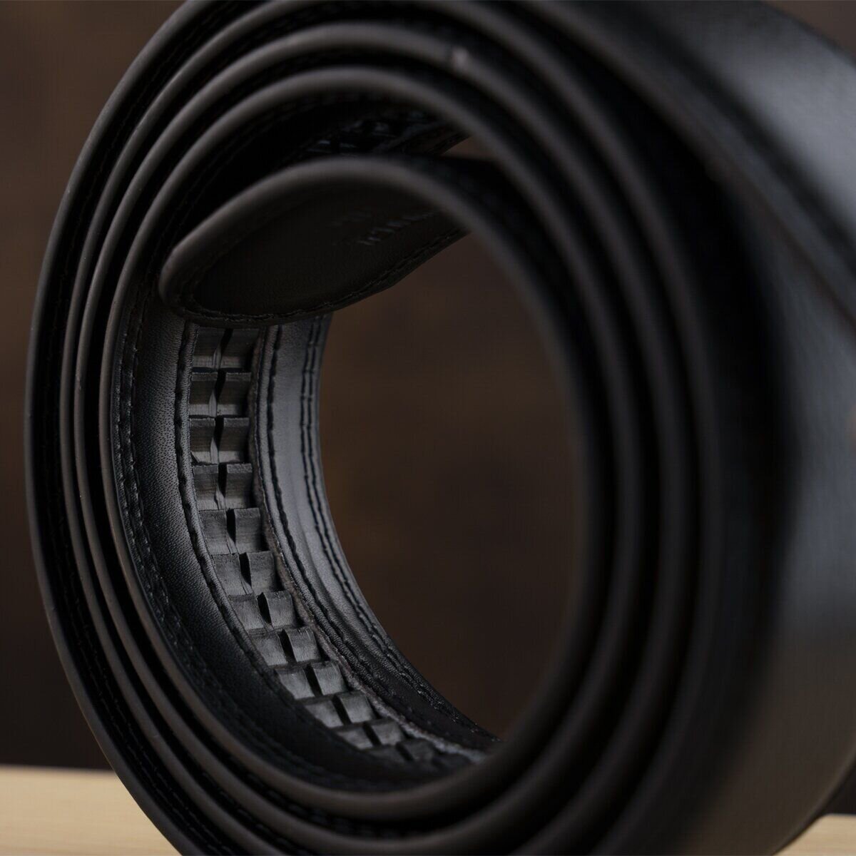  Ремень мужской c латунной пряжкой Vintage Черный