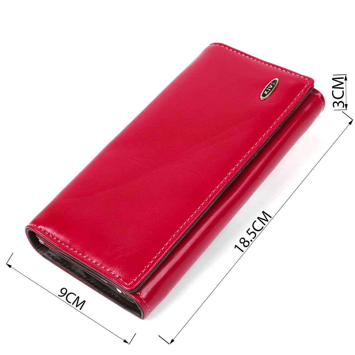 Гаманець жіночий з екокожі гладкий KIVI Малиновий