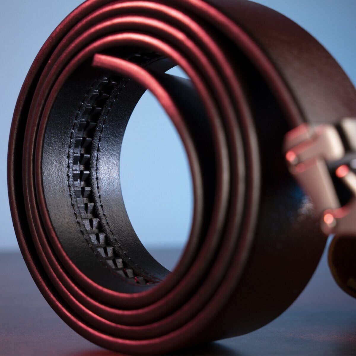 Міцний чоловічий ремінь з автоматичною пряжкою Vintage Коричневий