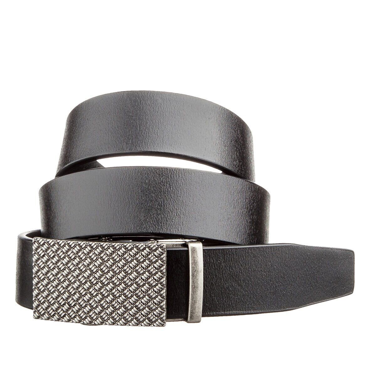 Оригінальний чоловічий ремінь з автоматичною пряжкою Vintage Чорний