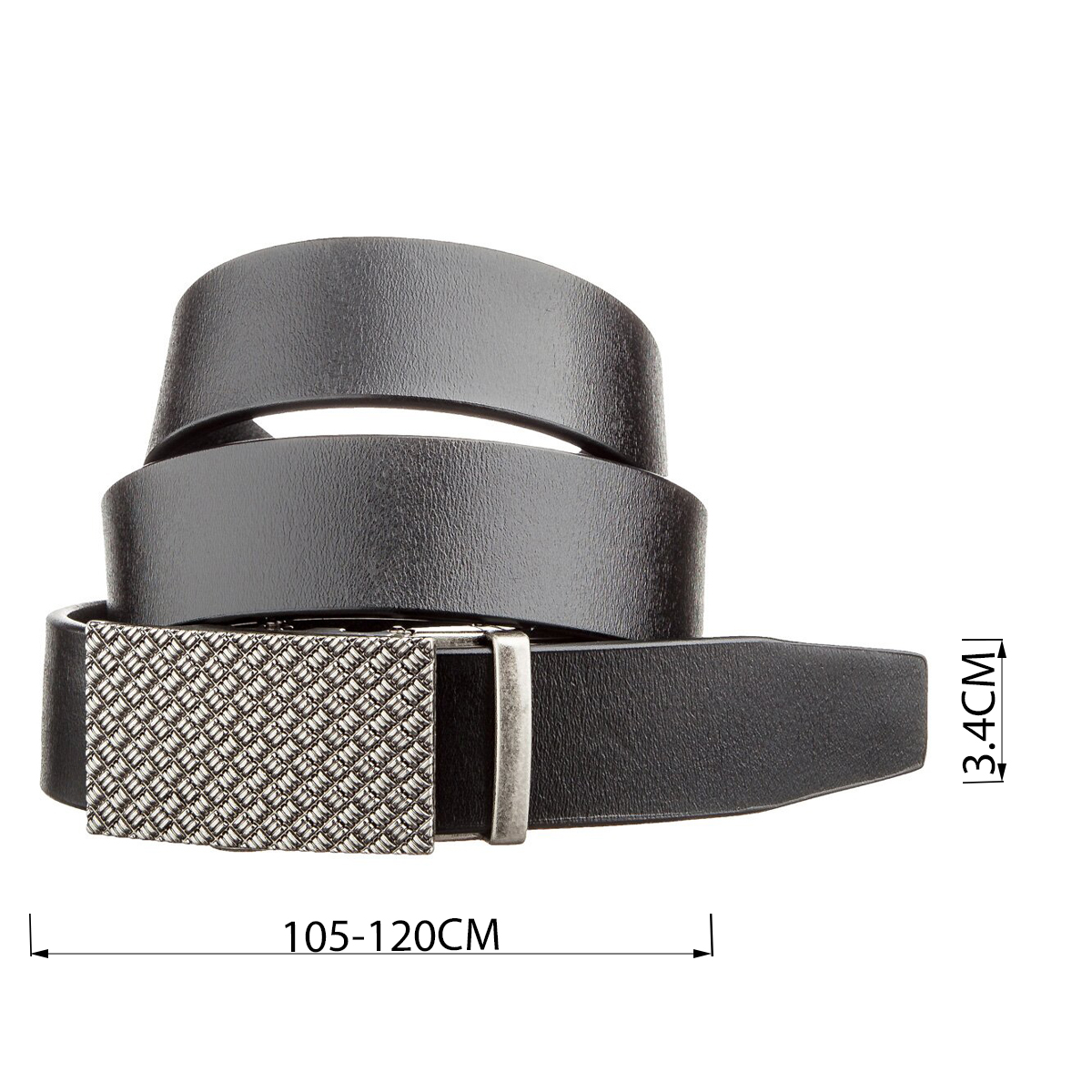 Оригінальний чоловічий ремінь з автоматичною пряжкою Vintage Чорний