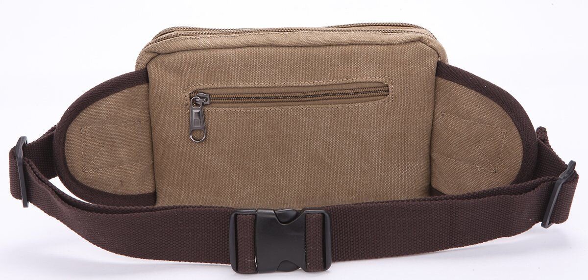 Бананка текстильна на пояс Vintage Хакі