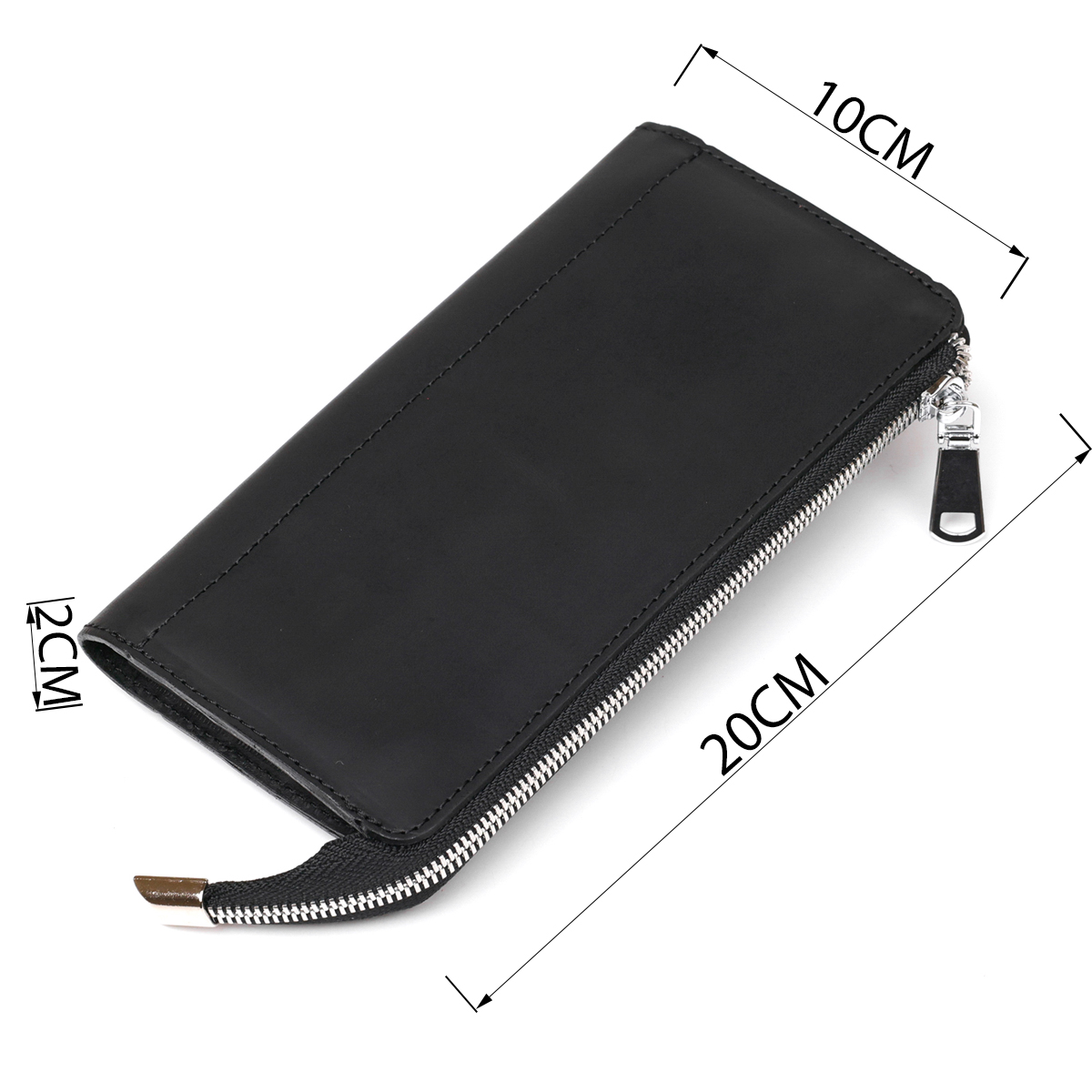 Клатч шкіряний матовий SHVIGEL Чорний