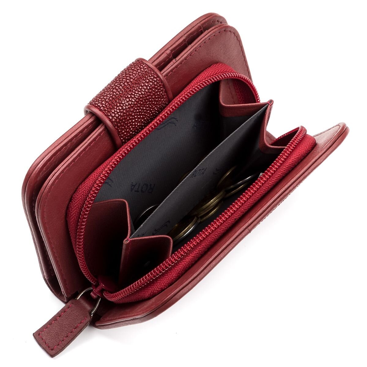 Гаманець жіночий STINGRAY LEATHER з натуральної шкіри морського ската Бордовий