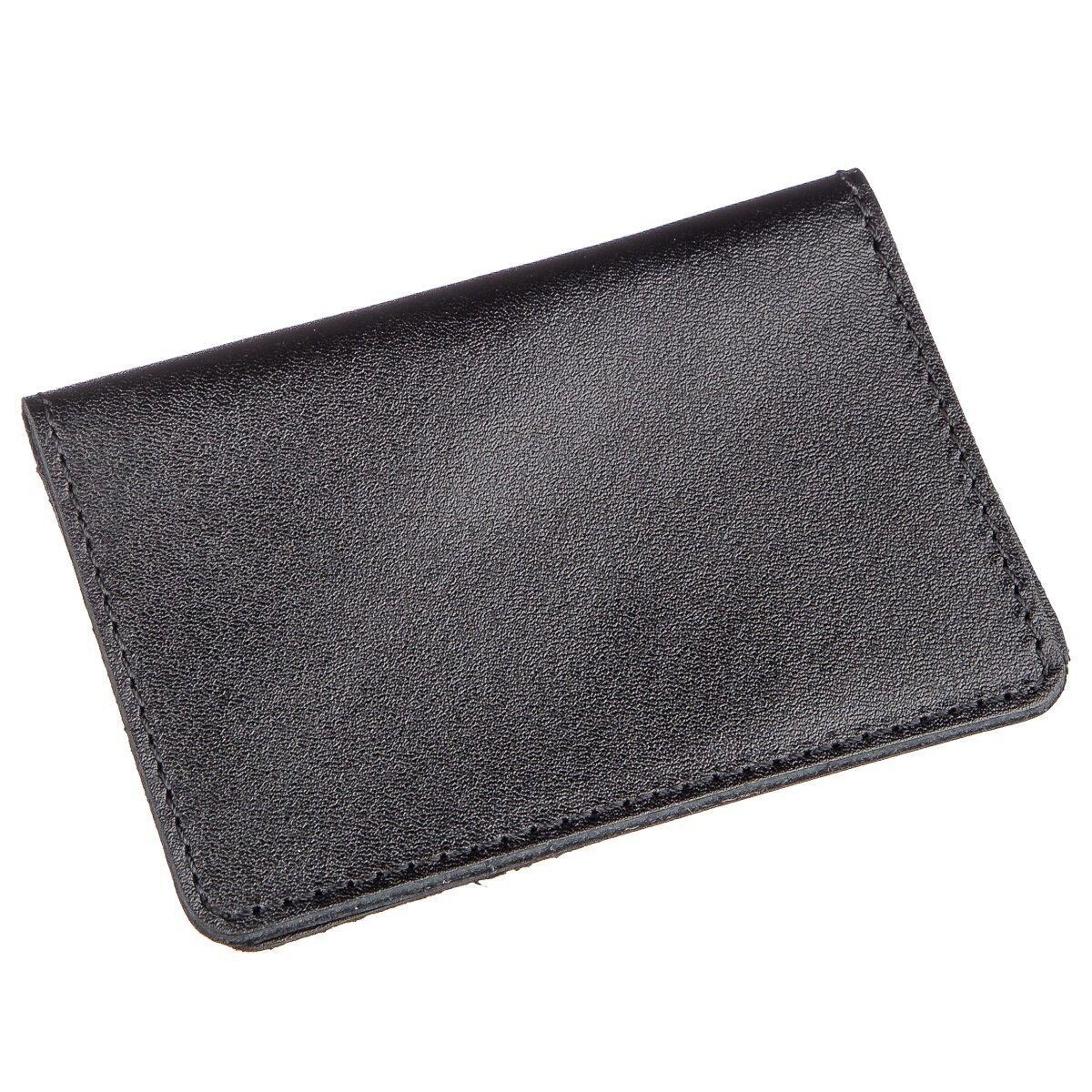 Обложка для прав кожаная Shvigel Черная