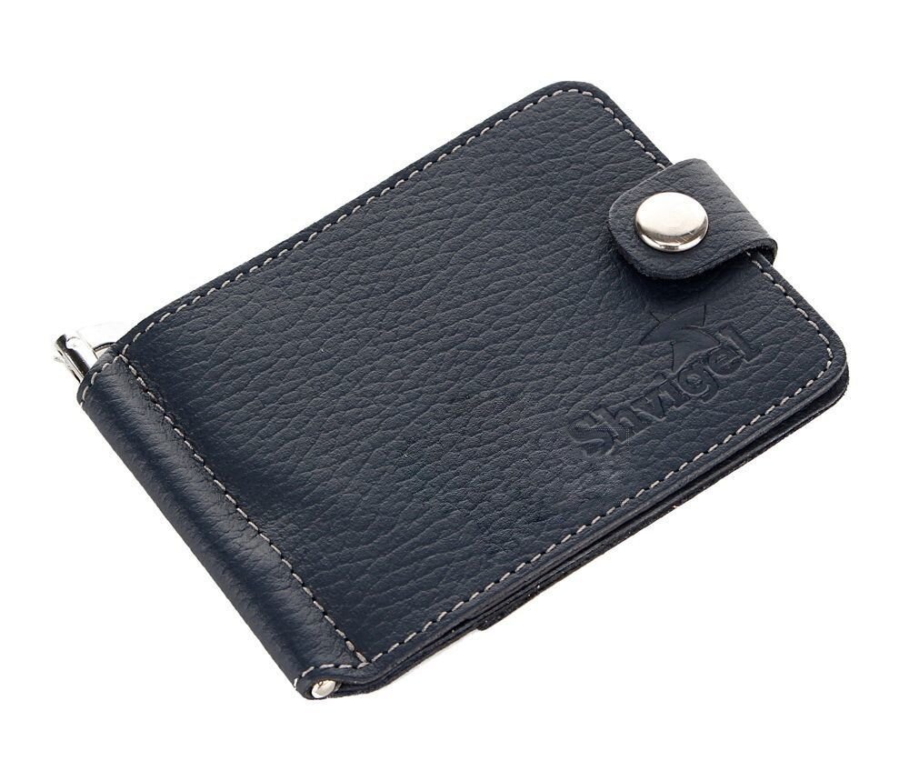 Добротний шкіряний Затискач для грошей SHVIGEL