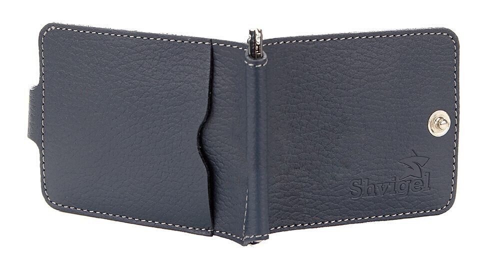 Добротний шкіряний Затискач для грошей SHVIGEL