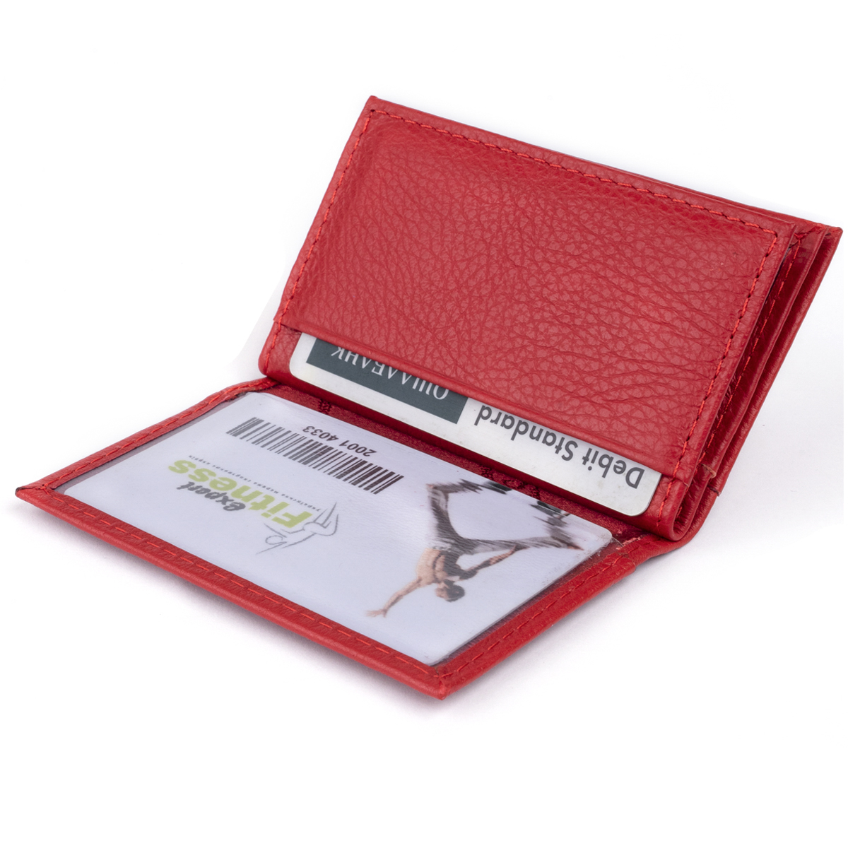 Візитниця-книжка ST Leather Червона