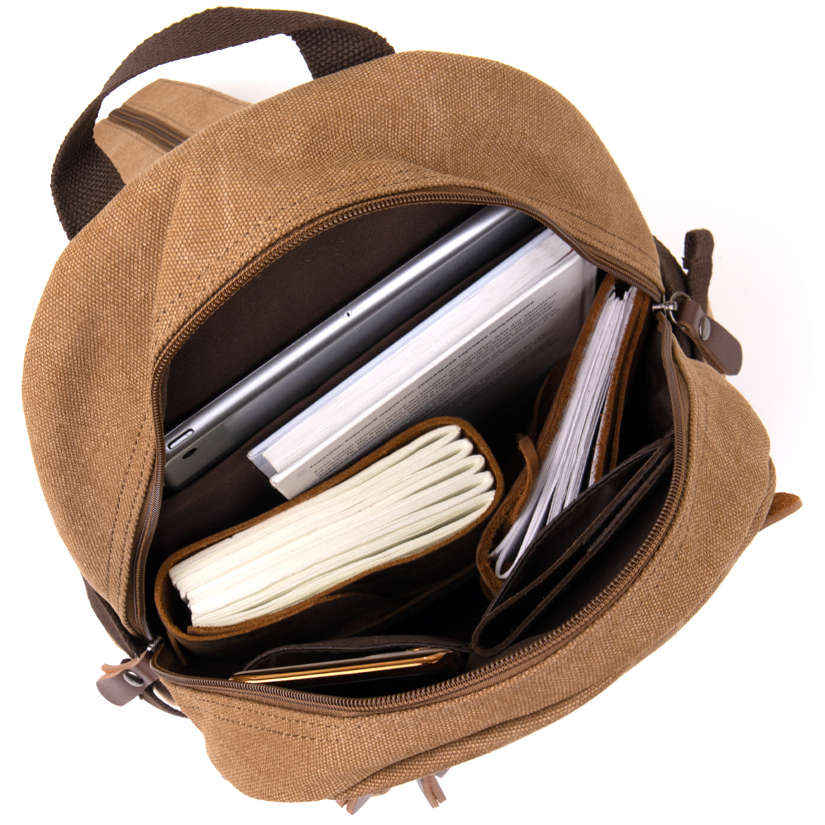 Рюкзак текстильный унисекс Vintage Хаки