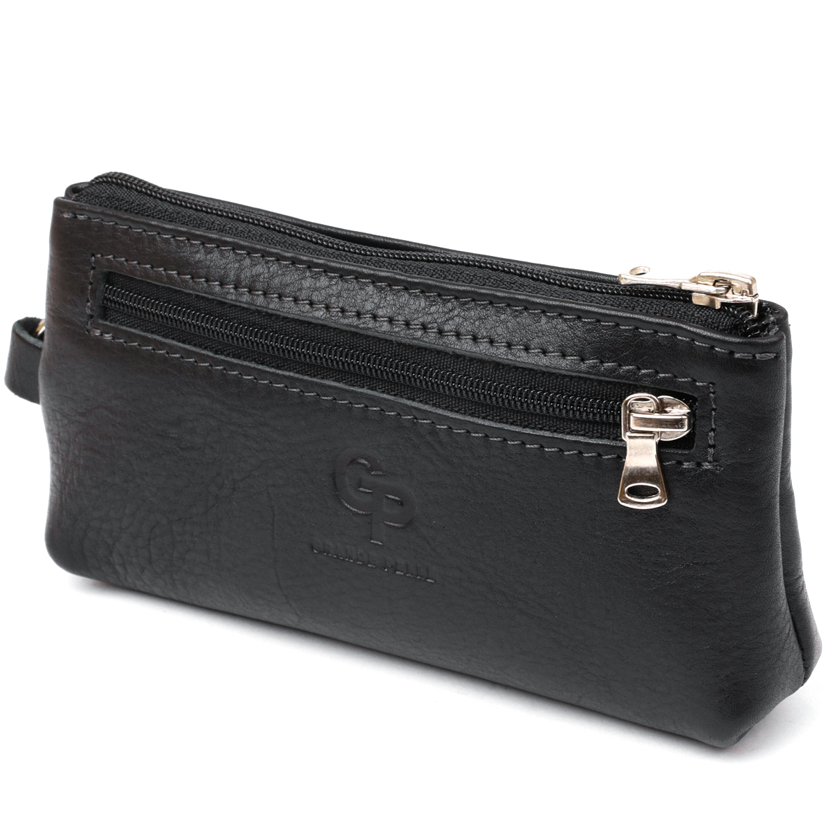 Ключниця з монетницею GRANDE PELLE Чорний