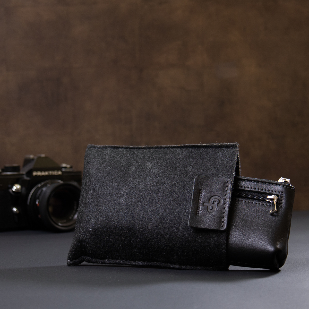 Ключниця з монетницею GRANDE PELLE Чорний