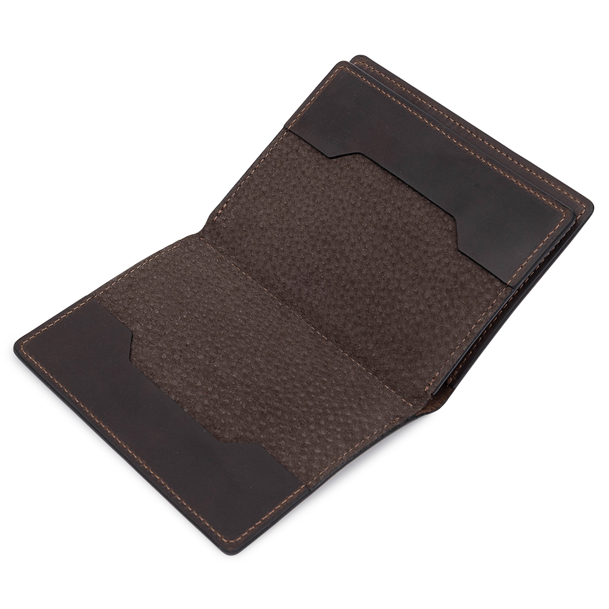 Кожаная винтажная обложка для документов GRANDE PELLE Коричневый