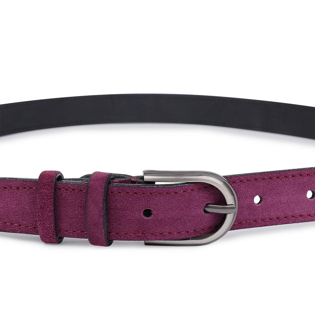 Превосходный замшевый женский ремень Vintage Фиолетовый