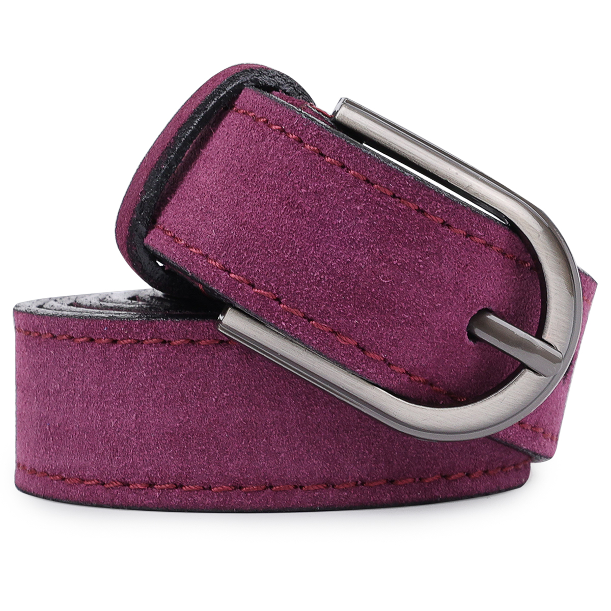 Превосходный замшевый женский ремень Vintage Фиолетовый