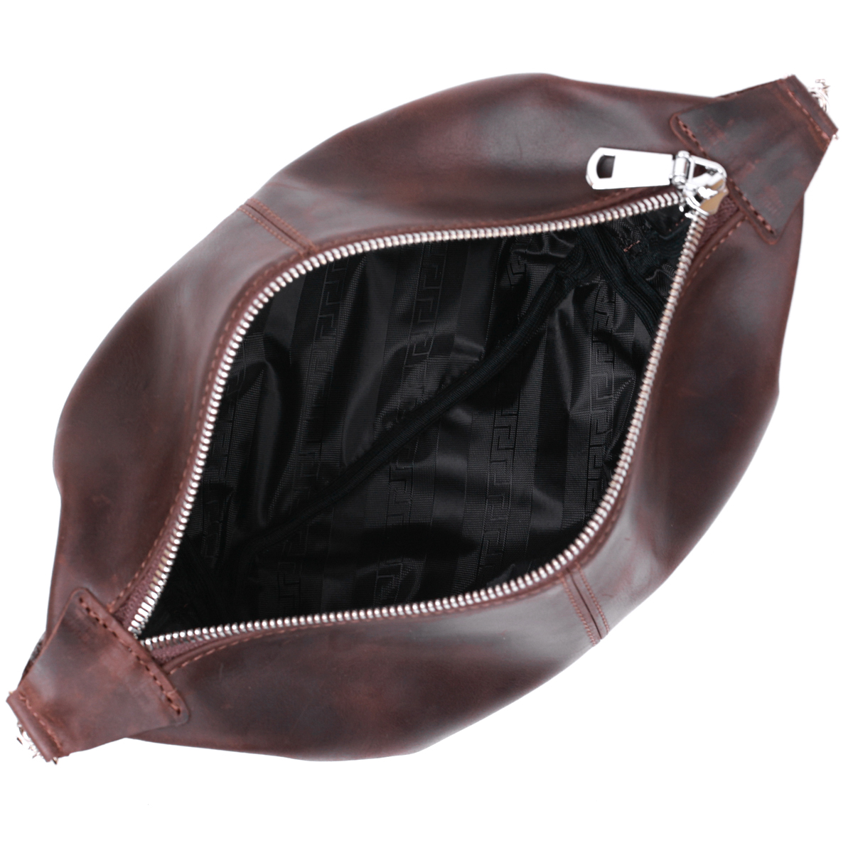 Шкіряна вінтажна косметичка Shvigel Коричневий