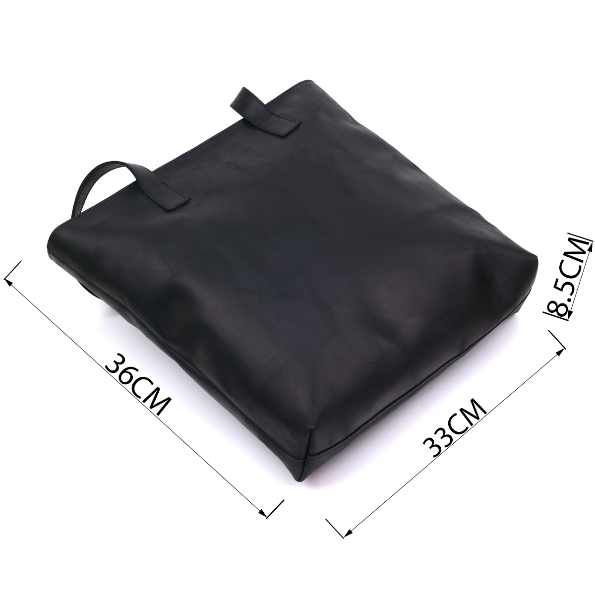 Винтажная кожаная женская сумка Shvigel Черный