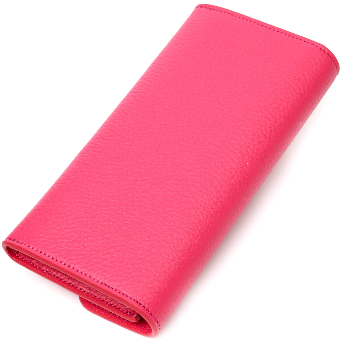 Барвистий жіночий гаманець з монетницею на блискавці з натуральної шкіри Tony Bellucci Фуксія
