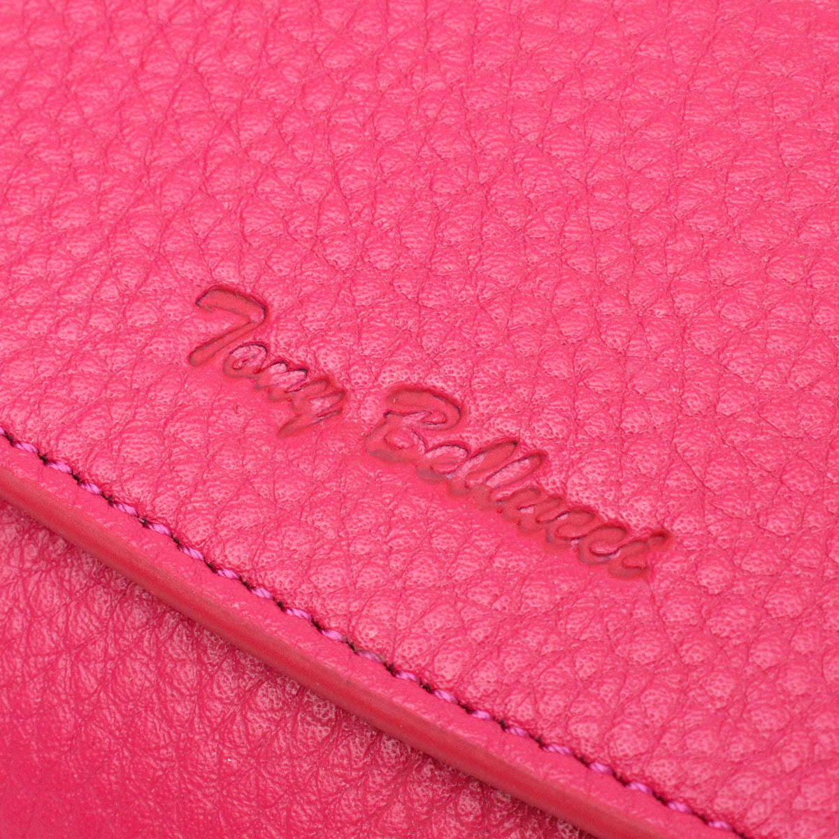 Барвистий жіночий гаманець з монетницею на блискавці з натуральної шкіри Tony Bellucci Фуксія