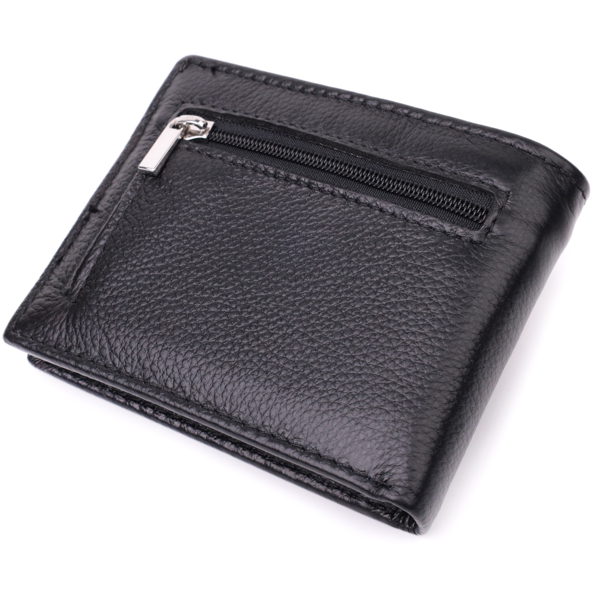 Відмінний затиск із натуральної шкіри ST Leather Чорний