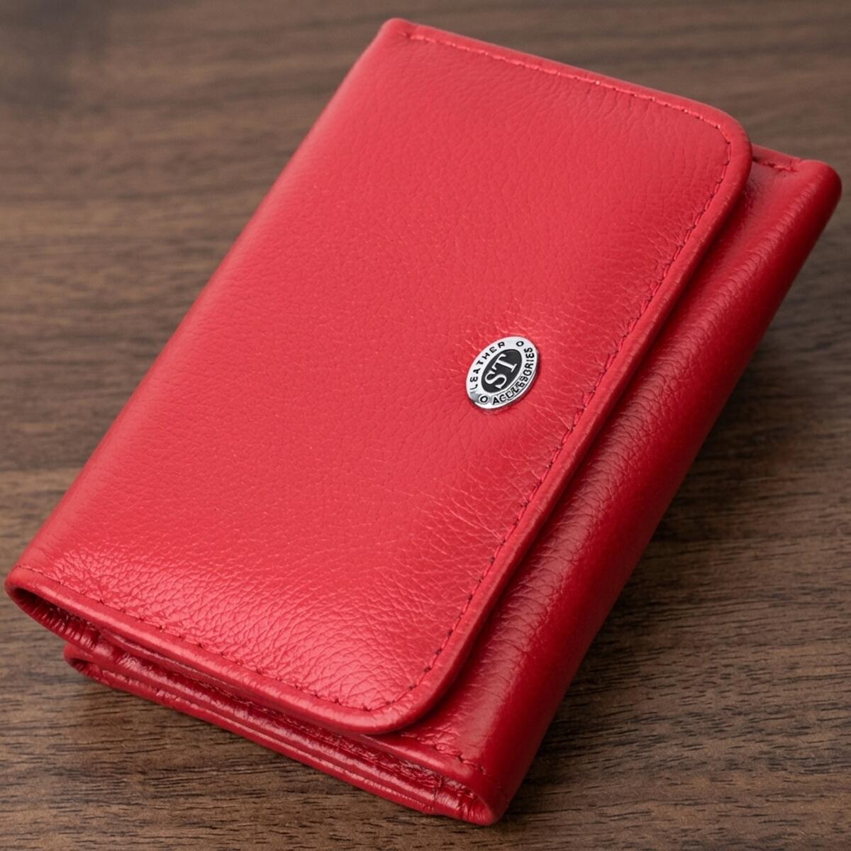 Жіночий гаманець горизонтального формату ST Leather Червоний