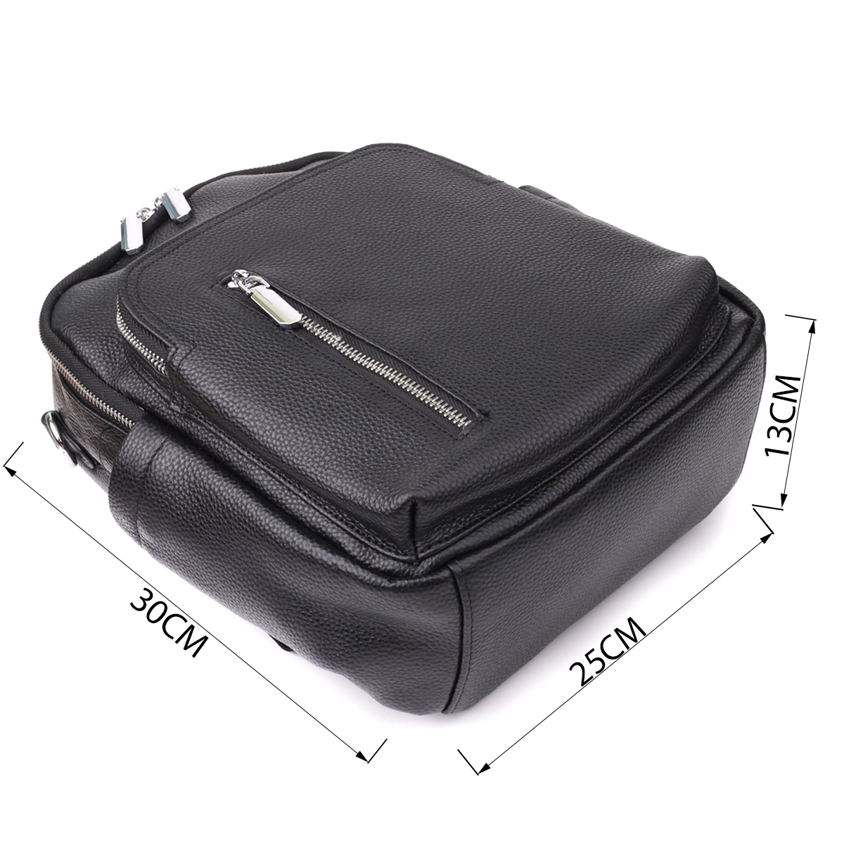 Жіночий рюкзак з натуральної шкіри Vintage Чорний