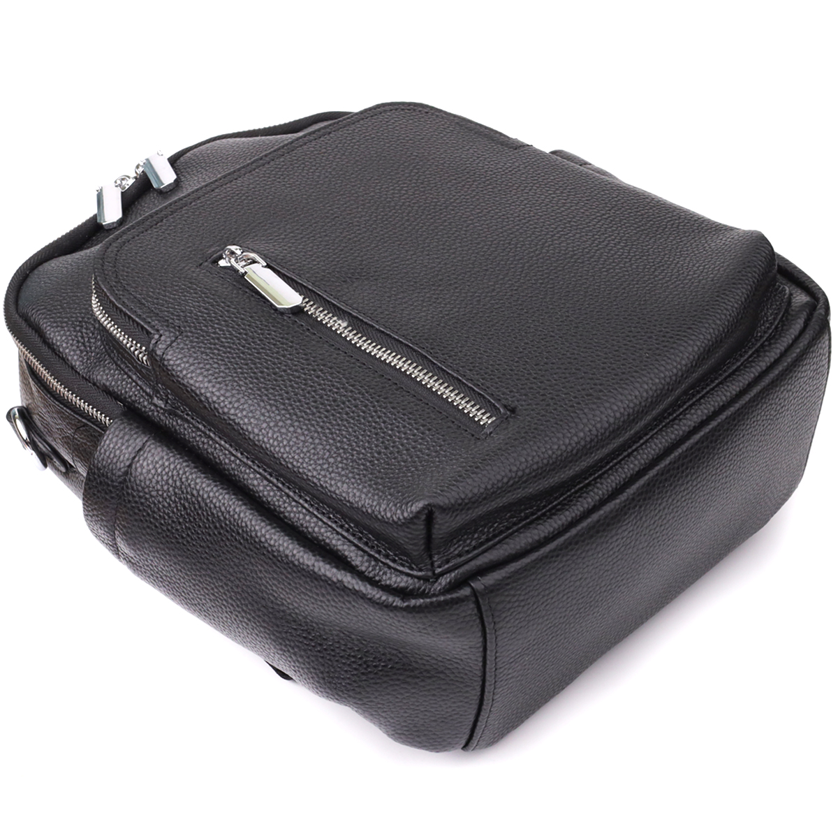 Жіночий рюкзак з натуральної шкіри Vintage Чорний