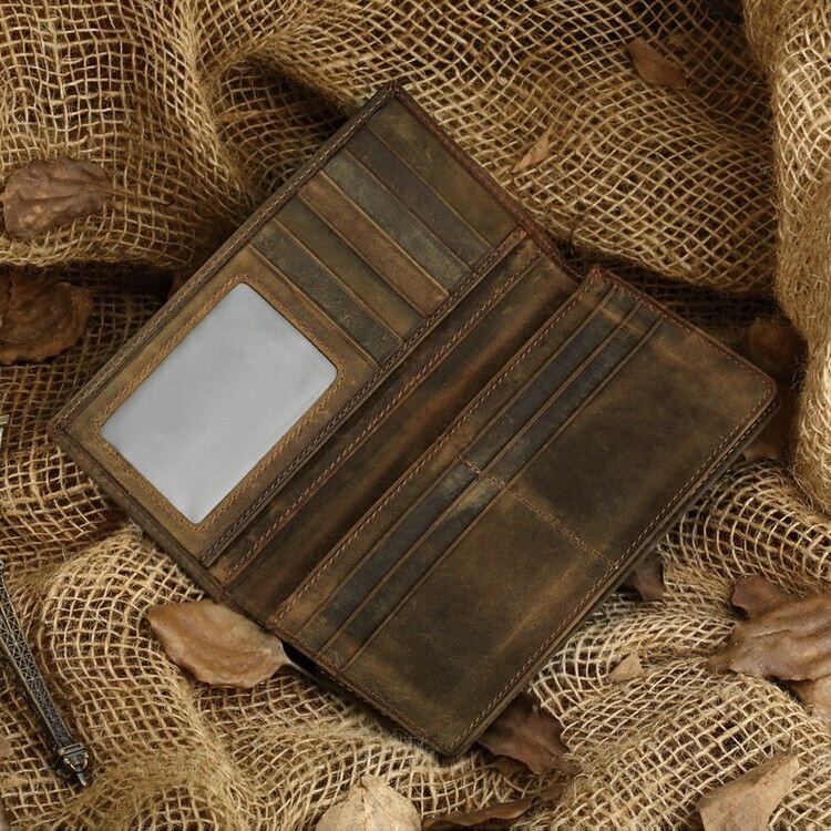 Бумажник мужской Vintage винтажная кожа Коричневый