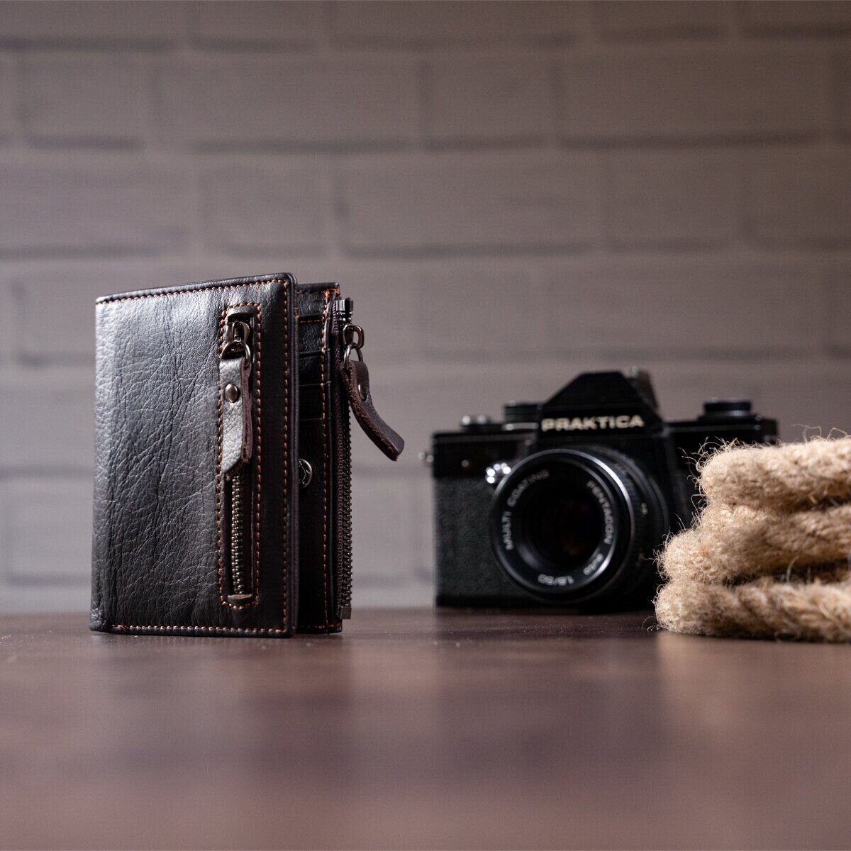 Гаманець чоловічий Vintage Коричневий