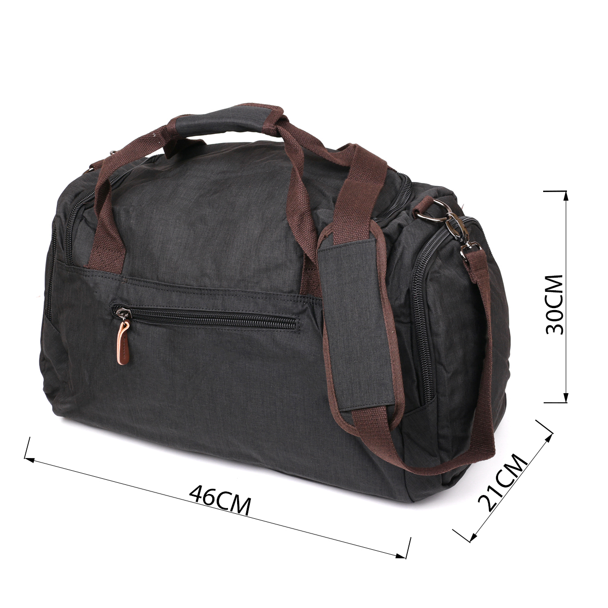 Дорожня сумка текстильна Vintage Чорна