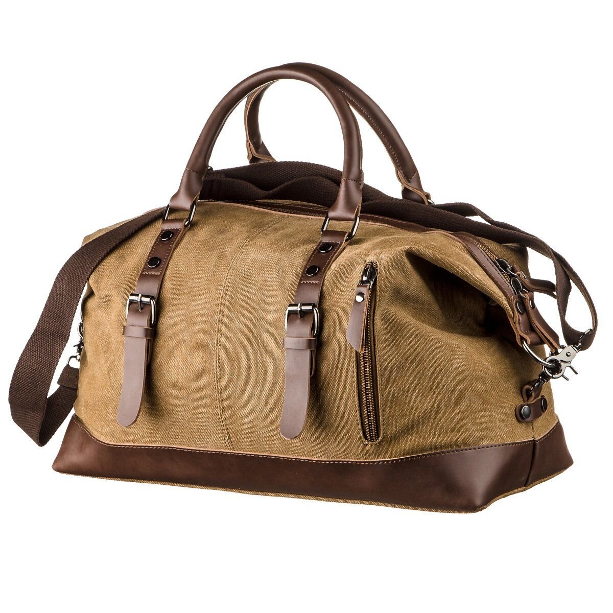 Дорожня сумка текстильна Vintage Пісочна