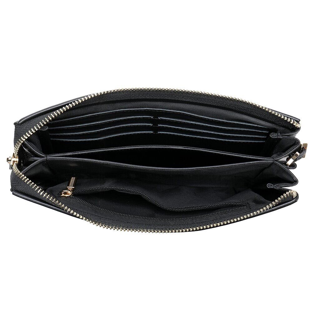 Мужская барсетка на запястье из кожи Vintage Черная