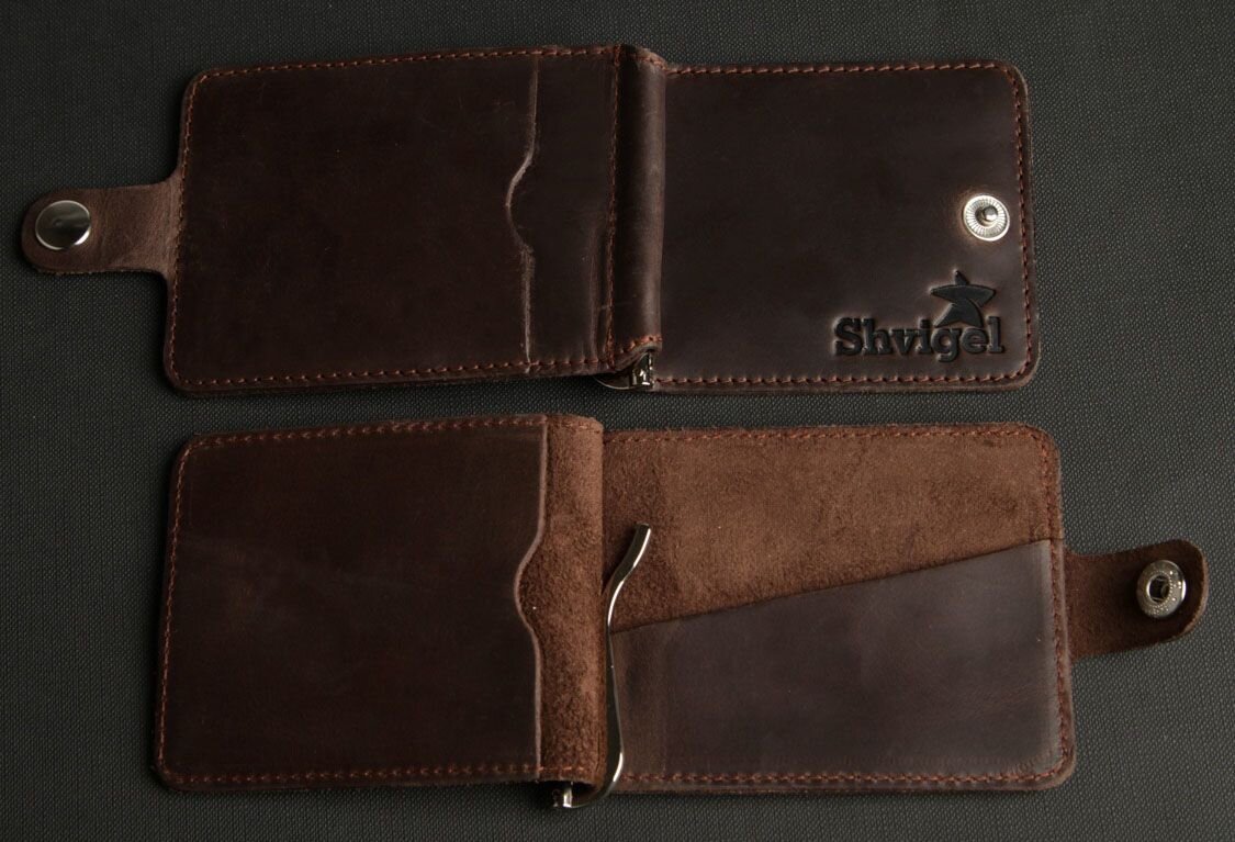 Затискач для купюр SHVIGEL Коричневий