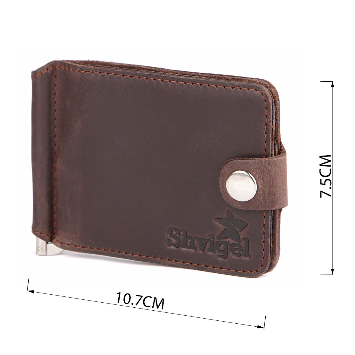 Затискач для купюр SHVIGEL Коричневий