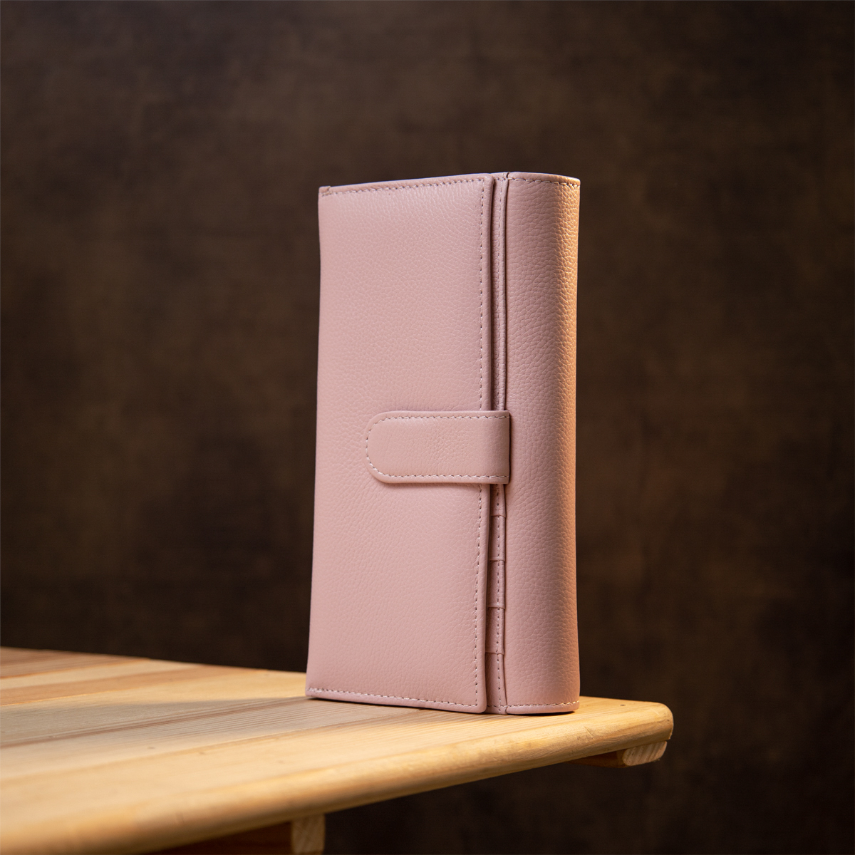 Вместительный женский кошелек ST Leather  Розовый