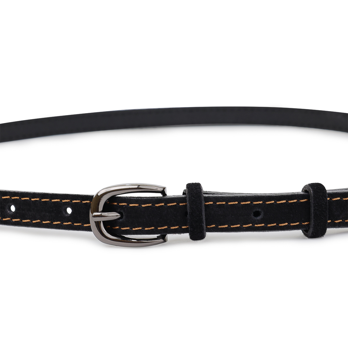 Замшевий жіночий ремінь Vintage Чорний