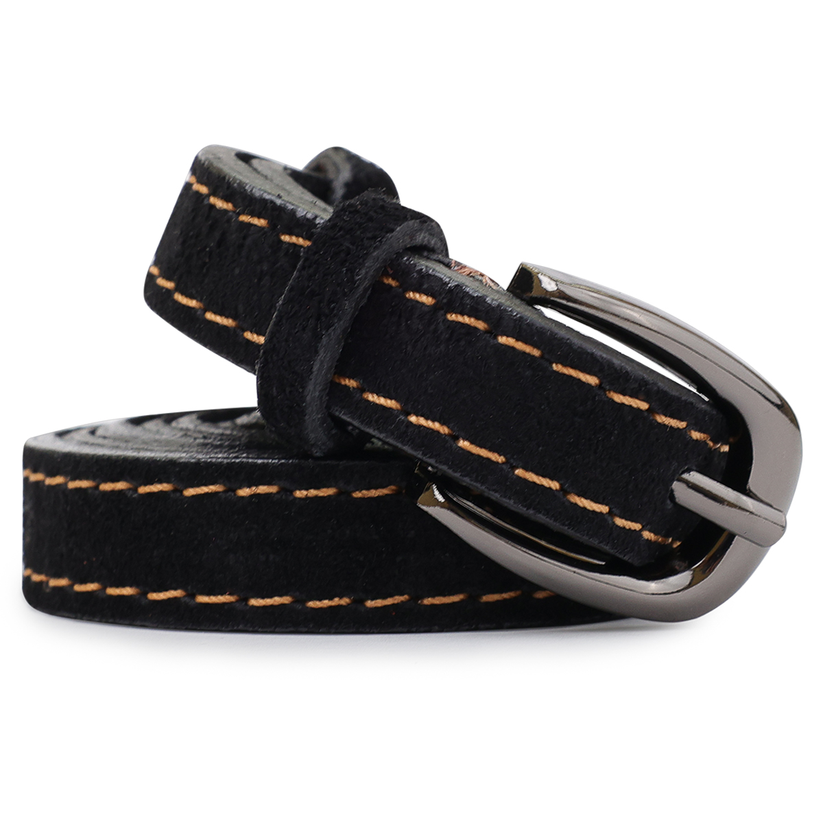 Замшевий жіночий ремінь Vintage Чорний