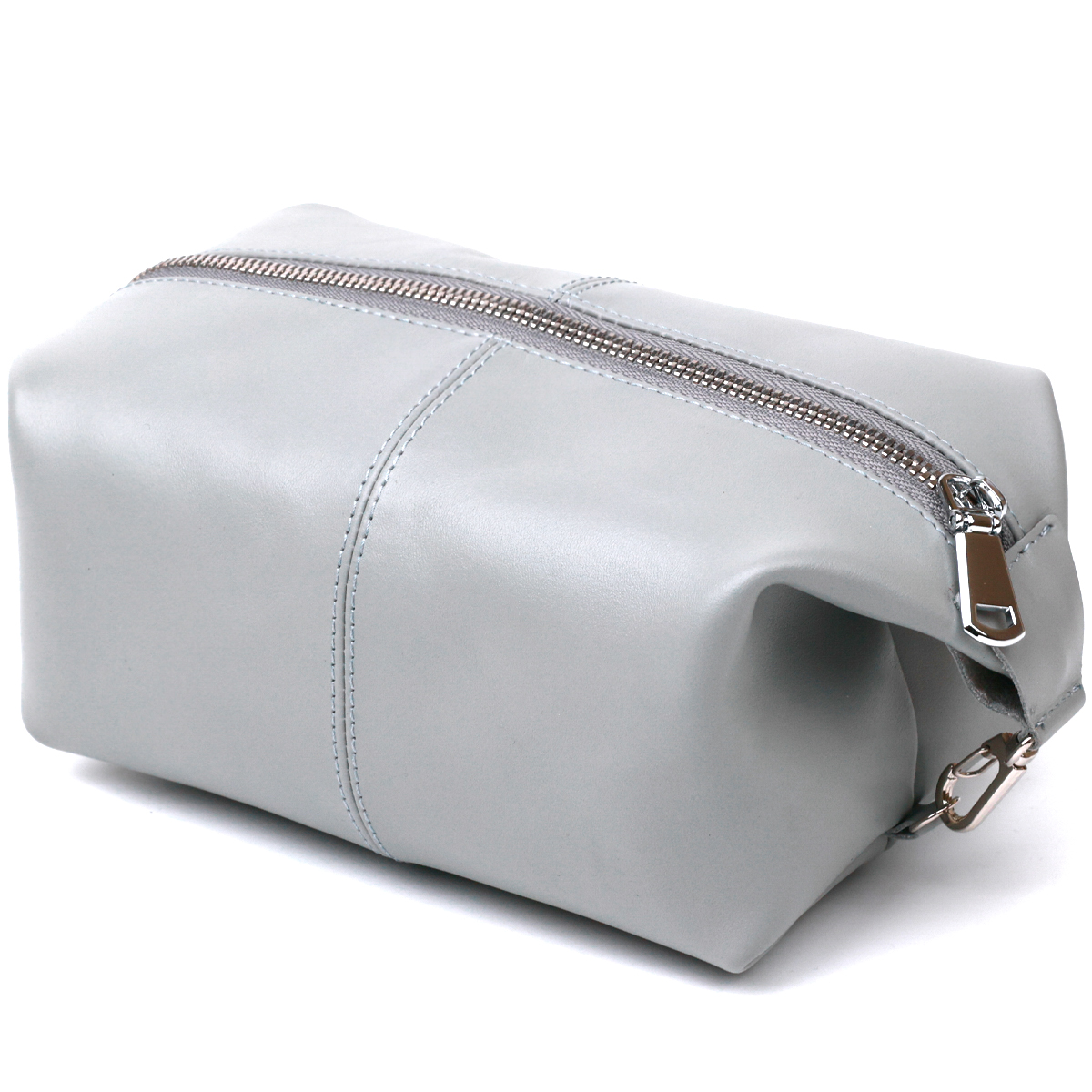 Практична шкіряна косметичка Shvigel Сірий