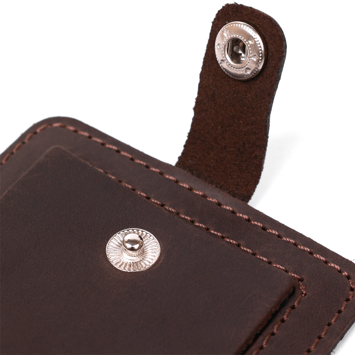 Вінтажна бірка на валізу з натуральної шкіри Shvigel Коричневий