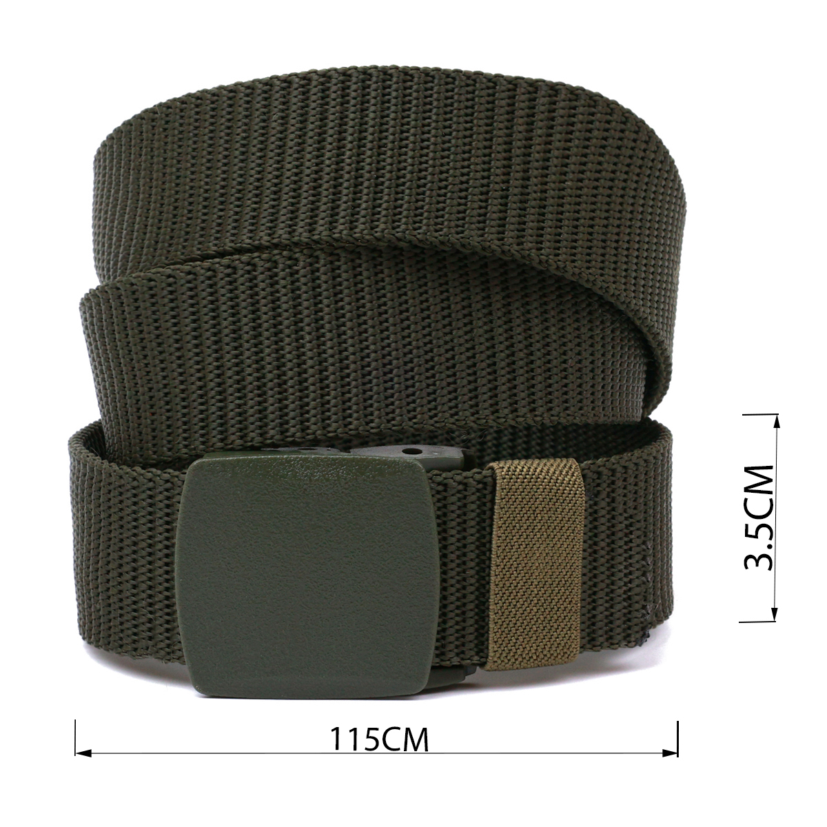 Зручний текстильний чоловічий ремень Vintage Зелений