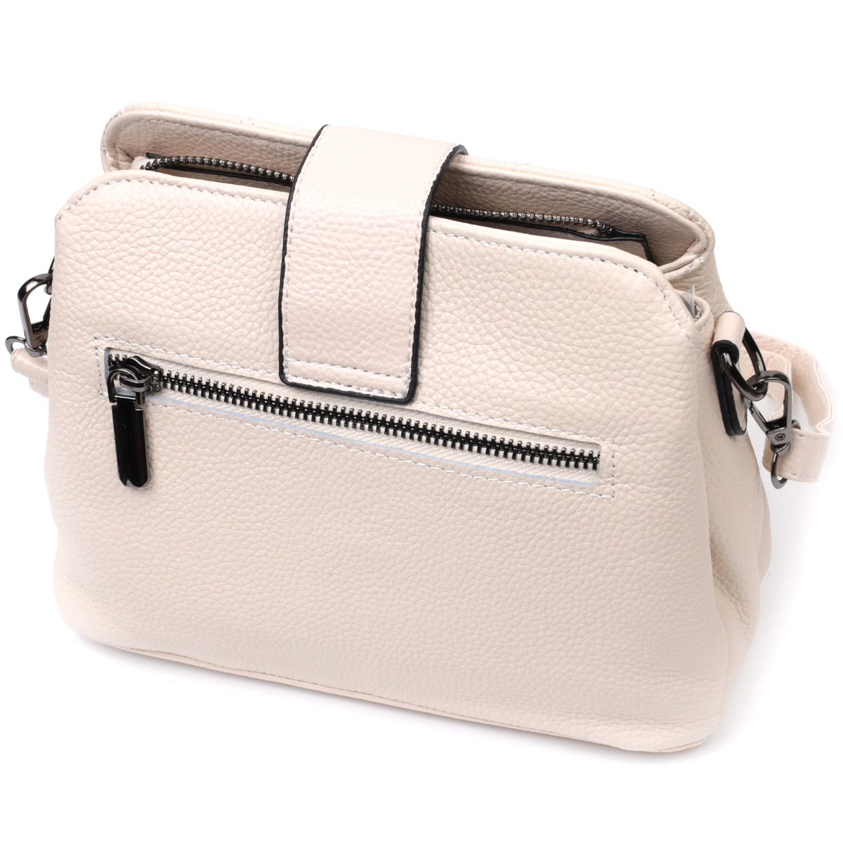 Вишукана сумка для стильних жінок із натуральної шкіри Vintage Біла