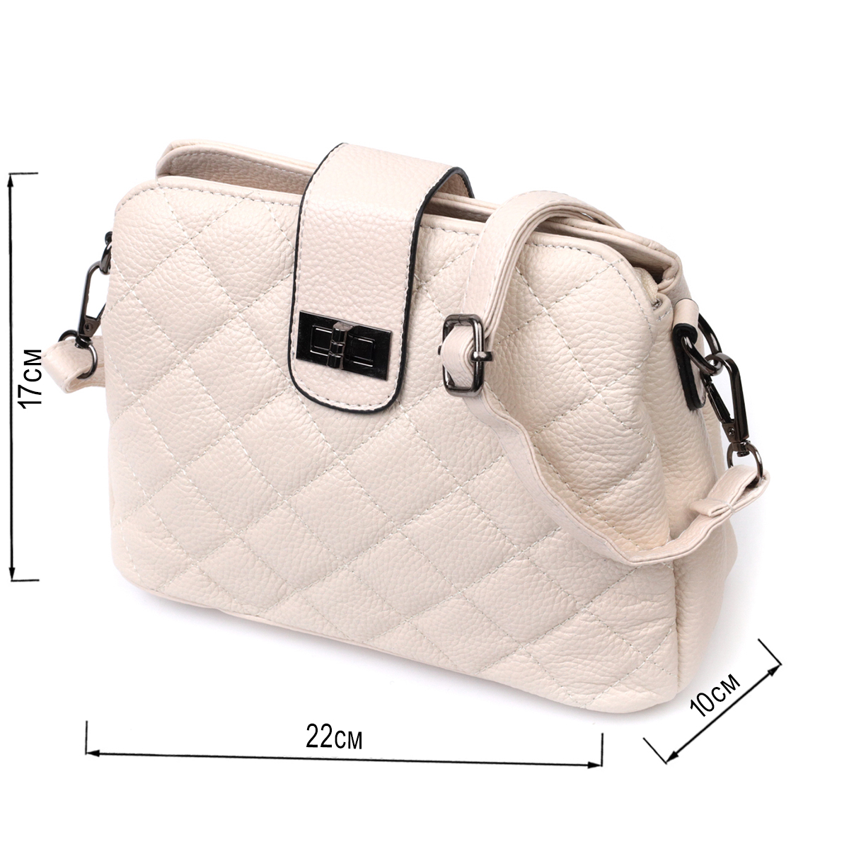 Вишукана сумка для стильних жінок із натуральної шкіри Vintage Біла