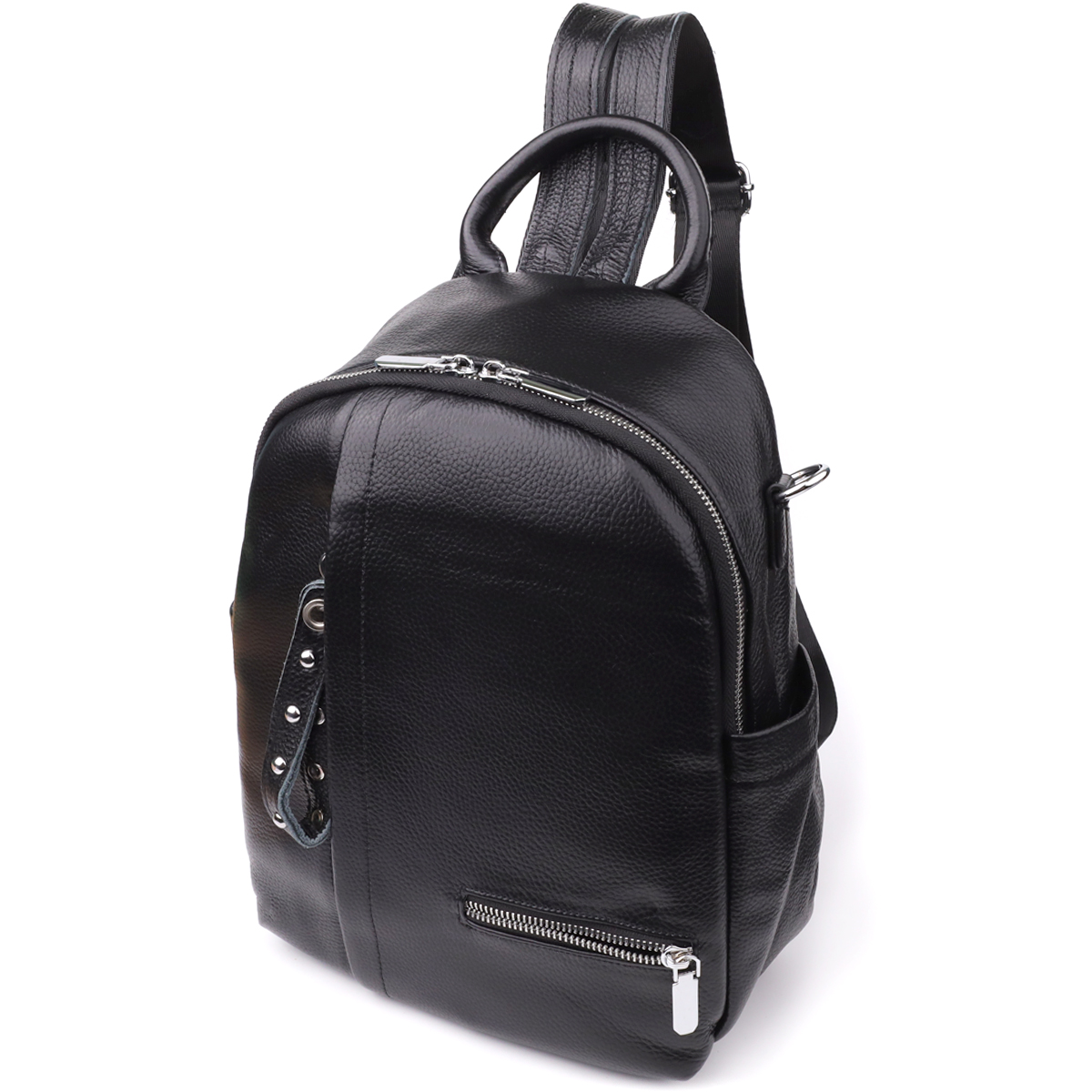 Женский рюкзак из натуральной кожи Vintage Черный