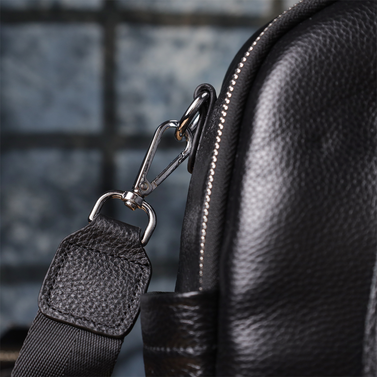 Женский рюкзак из натуральной кожи Vintage Черный